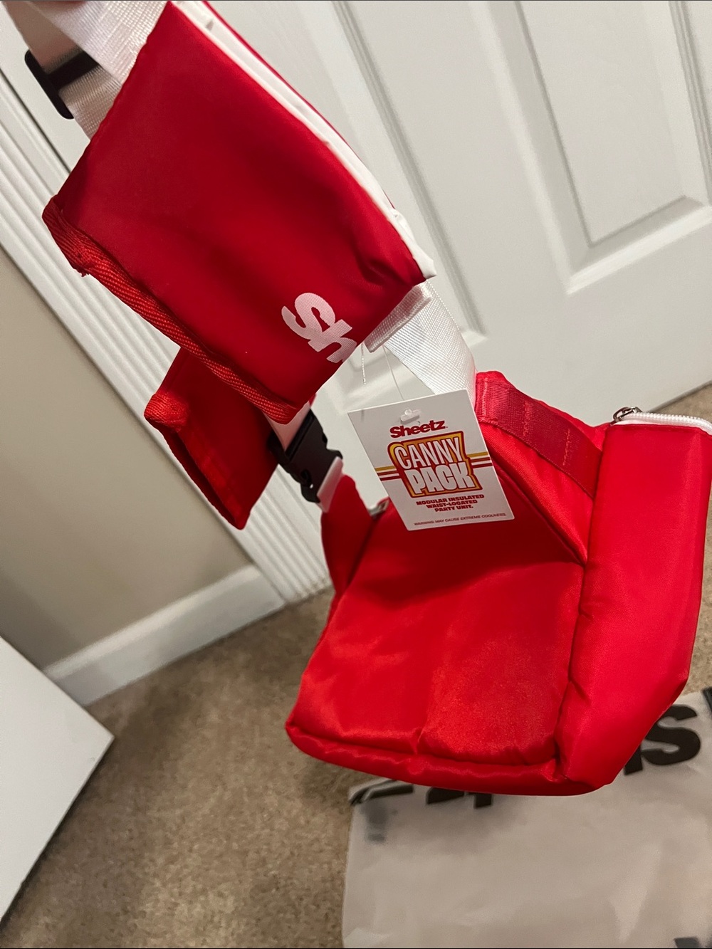 Sheetz Red Logo Fanny Pack with Can Cooler Set - Picture 3 of 3